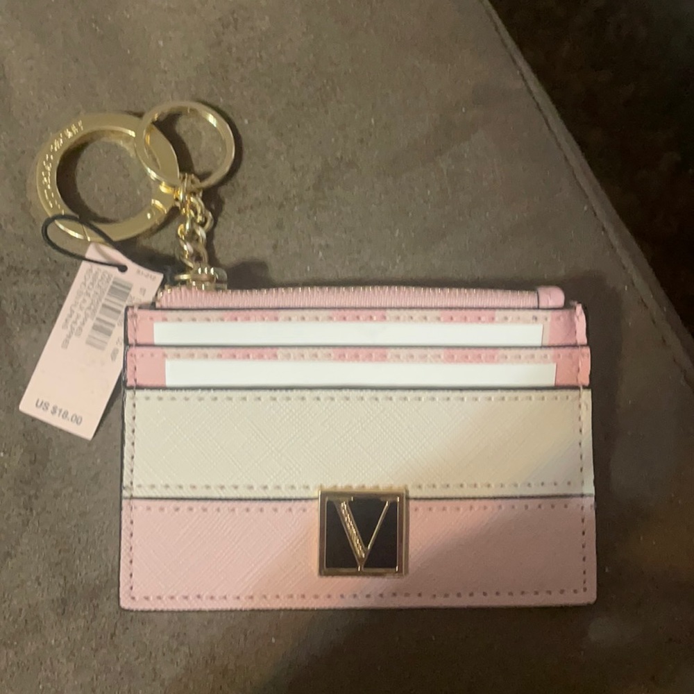 Victoria secret key chain mini wallet